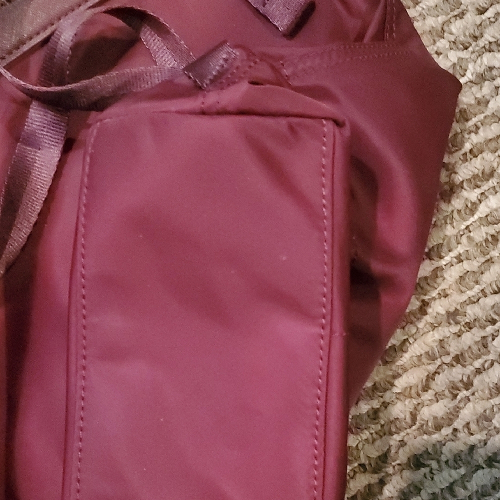Tory Burch Burgandy Nylon Backpack - Picture 4 of 12